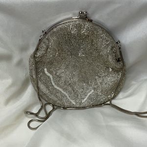 Classic kisslock beaded evening bag